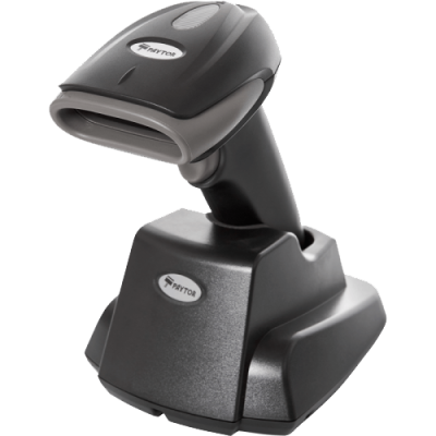 Беспроводной сканер 2D штрихкода PayTor DS-1009 (USB, Кредл, Серый, арт DS-1009-UB1-11)