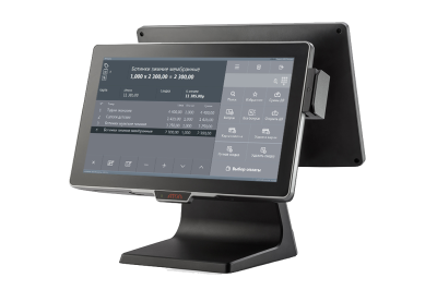 Сенсорный терминал АТОЛ JAZZ 16 (Lite, 15.6" P-CAP, Intel Celeron J3455, SSD 128GB, RAM 8GB, без MSR, доп.монитор 11,6", без ОС, арт. 60901)