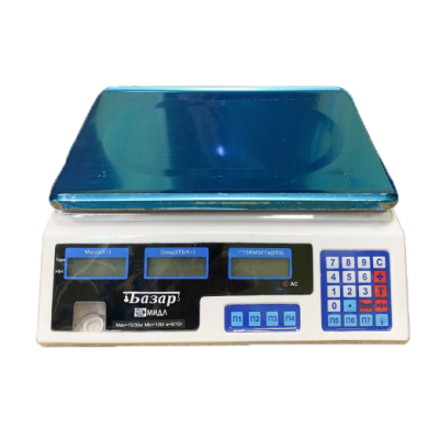 Весы торговые МИДЛ МТ "Базар" (15 МГЖА, 2/5, 230x330, арт. 3112000102)