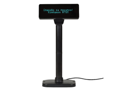 Дисплей покупателя АТОЛ PD-2800 (USB, черный, зеленый светофильтр)