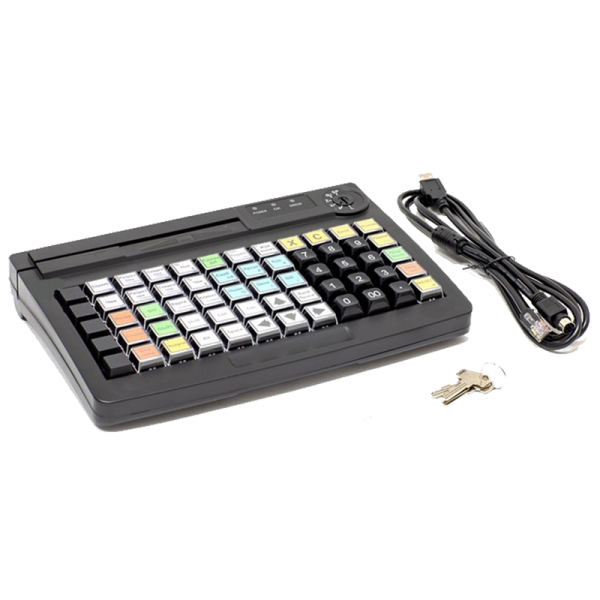 Программируемая клавиатура АТОЛ KB-60-KU (rev.2) (USB/PS/2, MSR, Черный, арт. 42290)