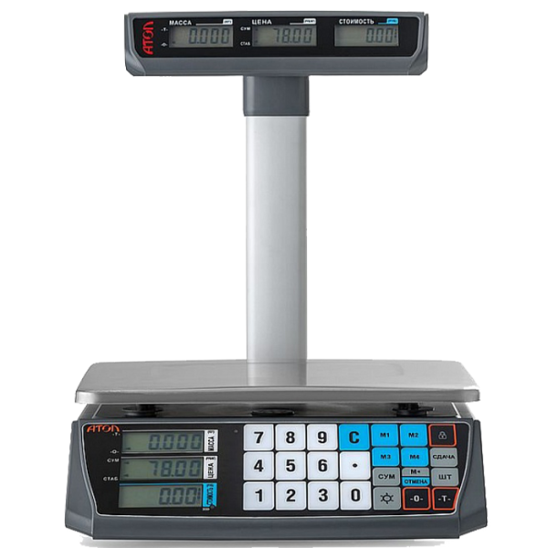 Весы торговые АТОЛ MARTA (Со стойкой, СОМ порт, арт. 45036)
