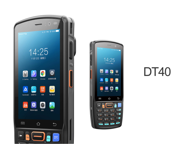 Терминал сбора данных Urovo DT40 (2D, Urovo SE2030, 3Гб / 32Гб, Wi-Fi, BT, GPS, Android 9.0, арт. DT40-LITE0U3401X-T)Bluetooth / GPS / Wi-Fi /4500mah / IP 67 / 240 g / 24 клавиши)