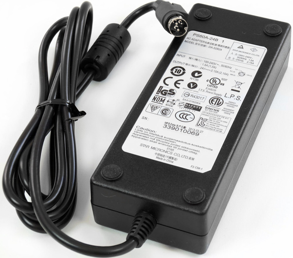 Блок питания для АТОЛ ККТ 24V 2.5A с сетевым кабелем 1.8м 1