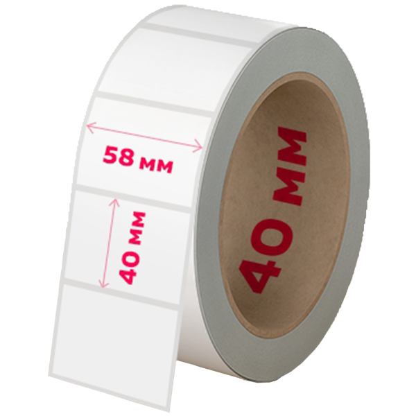 Термоэтикетка 58х40 без фона