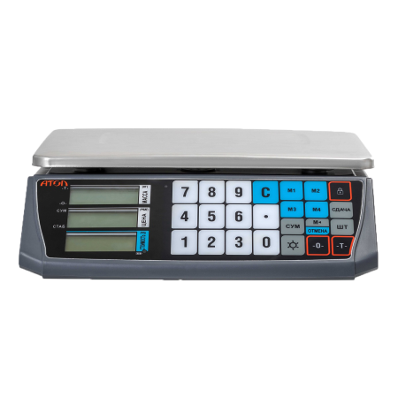 Весы торговые АТОЛ MARTA (Без стойки, СОМ порт, арт. 45034)