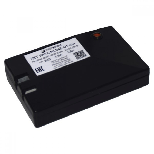 Фискальный регистратор PayOnline 01-ФА (USB/RS-232/Ethernet, Черный)