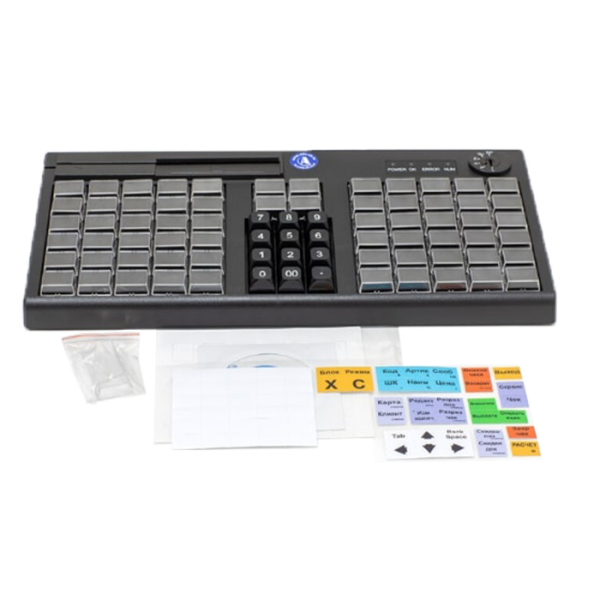 Программируемая клавиатура АТОЛ KB-76-KU (USB/PS/2, MSR, Черный, арт. 42291)