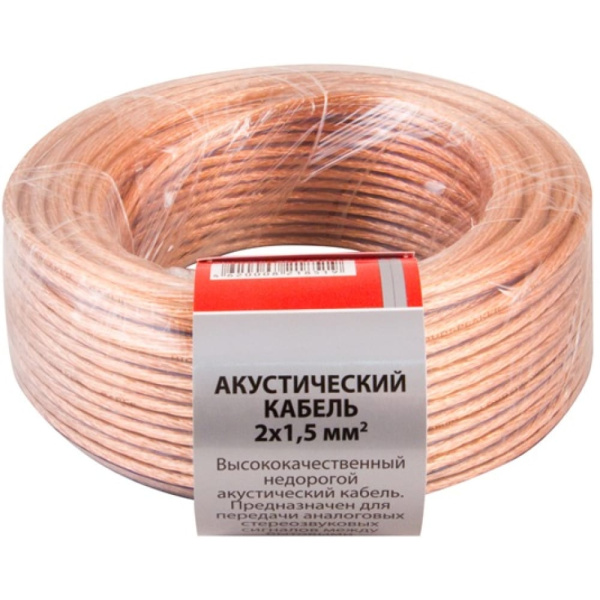 Акустический кабель SPARKS 2х1,5мм2 прозрачный, SP2150